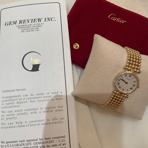 ***SOLD*** CARTIER - 18k solid gold bracelet watch - Picture 3 of 7